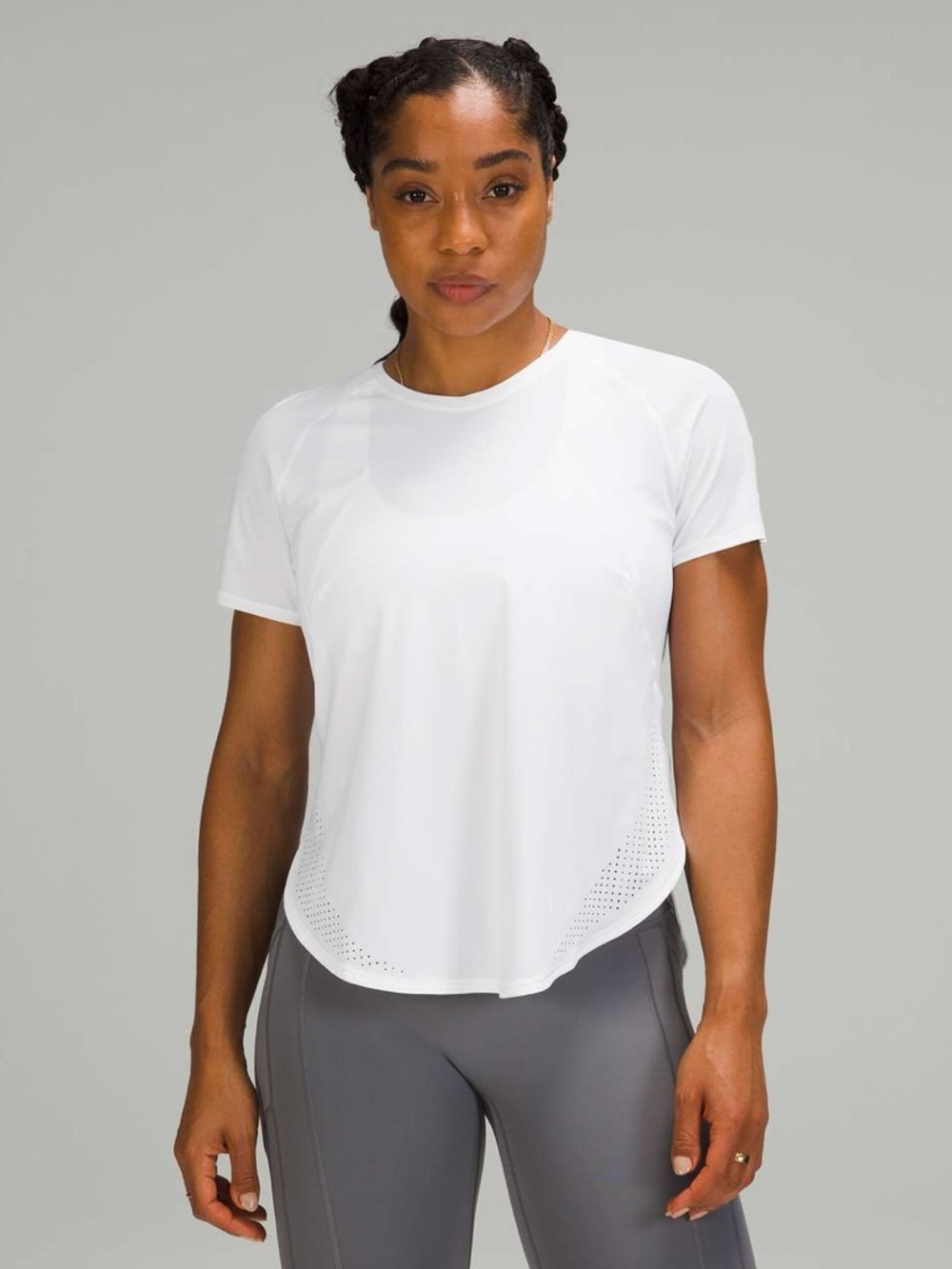 Lululemon UVP Run Short Sleeve Shirt Ocean Air Color Size 4/6